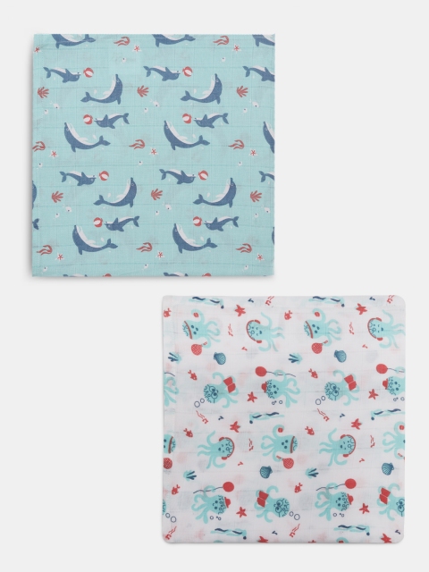 Kaarpas Infant Kids Pack Of 2 Blue Printed Organic Muslin Cotton Sustainable Swaddles
Kaarpas Infant Kids Pack Of 2 Blue Printed Organic Muslin Cotton Sustainable Swaddles