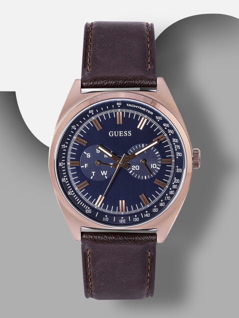 GUESS Men Navy Blue Analogue Watch GW0212G2