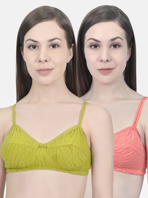 Innocence Coral Pink & Lime Green Pack of 2 Non Padded T-shirt Bra 12363506-1-12363198-1
Innocence Coral Pink & Lime Green Pack of 2 Non Padded T-shirt Bra 12363506-1-12363198-1