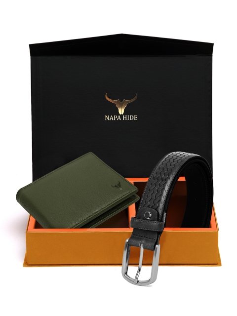 NAPA HIDE Men RFID Protected Genuine High Quality Leather Wallet & Belt Gift Set, Black
NAPA HIDE Men RFID Protected Genuine High Quality Leather Wallet & Belt Gift Set, Black