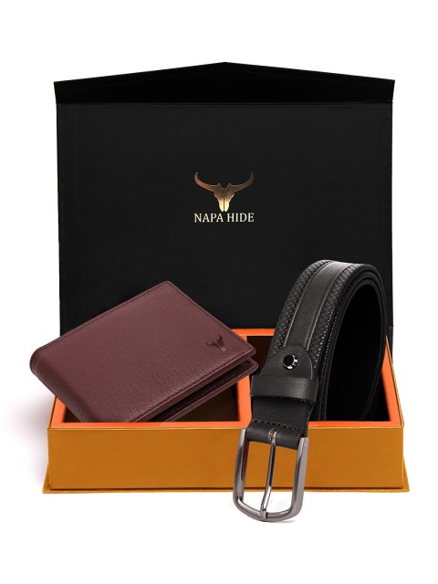 NAPA HIDE Men RFID Protected Genuine High Quality Leather Wallet & Belt Gift Set, Black
NAPA HIDE Men RFID Protected Genuine High Quality Leather Wallet & Belt Gift Set, Black
