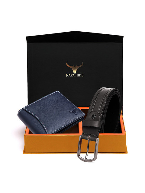 NAPA HIDE Men RFID Protected Genuine High Quality Leather Wallet & Belt Gift Set, Black
NAPA HIDE Men RFID Protected Genuine High Quality Leather Wallet & Belt Gift Set, Black