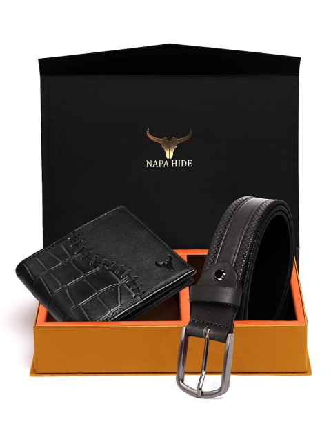 NAPA HIDE Men RFID Protected Genuine High Quality Leather Wallet & Belt Accessory Gift Set, Black
NAPA HIDE Men RFID Protected Genuine High Quality Leather Wallet & Belt Accessory Gift Set, Black