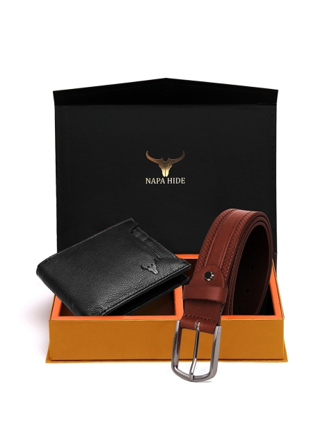 NAPA HIDE Men RFID Protected Genuine High Quality Leather Wallet & Belt Gift Set, Brown
NAPA HIDE Men RFID Protected Genuine High Quality Leather Wallet & Belt Gift Set, Brown