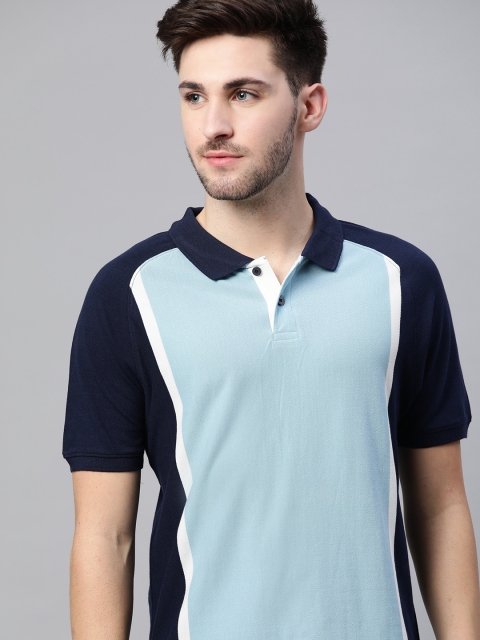 Mast Harbour Men Blue Pure Cotton Handcrafted Colourblocked Polo Collar Pure Cotton T-shirt
Mast Harbour Men Blue Pure Cotton Handcrafted Colourblocked Polo Collar Pure Cotton T-shirt