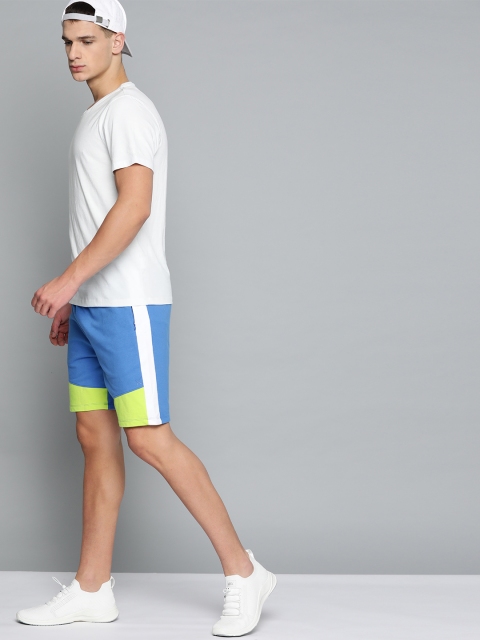 HRX By Hrithik Roshan Men Strong Blue Colourblock Regular Fit Mid-Rise Bio-Wash Lifestyle Shorts
HRX By Hrithik Roshan Men Strong Blue Colourblock Regular Fit Mid-Rise Bio-Wash Lifestyle Shorts