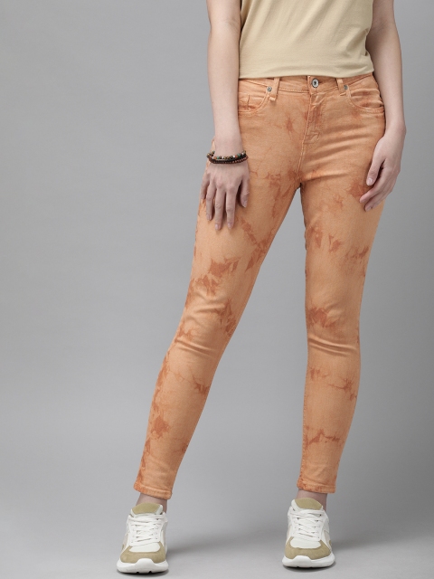 The Roadster Lifestyle Co Women Orange Skinny Fit Psychedelic Tie Dye Mid-Rise Clean Look Stretchable Jeans
The Roadster Lifestyle Co Women Orange Skinny Fit Psychedelic Tie Dye Mid-Rise Clean Look Stretchable Jeans