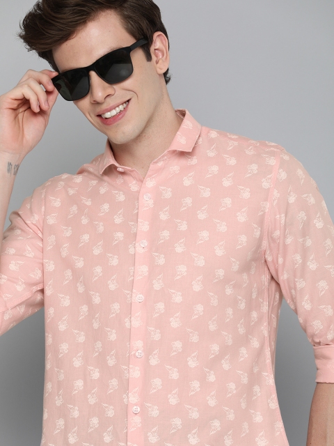 Mast & Harbour Men Pink & White Regular Fit Floral Printed Casual Cotton-Linen Shirt
Mast & Harbour Men Pink & White Regular Fit Floral Printed Casual Cotton-Linen Shirt