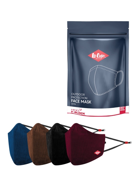 Lee Cooper 4 Pcs Reusable Lightweight 3-Ply Protective Outdoor Multi-Layer Face Masks, Blue
Lee Cooper 4 Pcs Reusable Lightweight 3-Ply Protective Outdoor Multi-Layer Face Masks, Blue