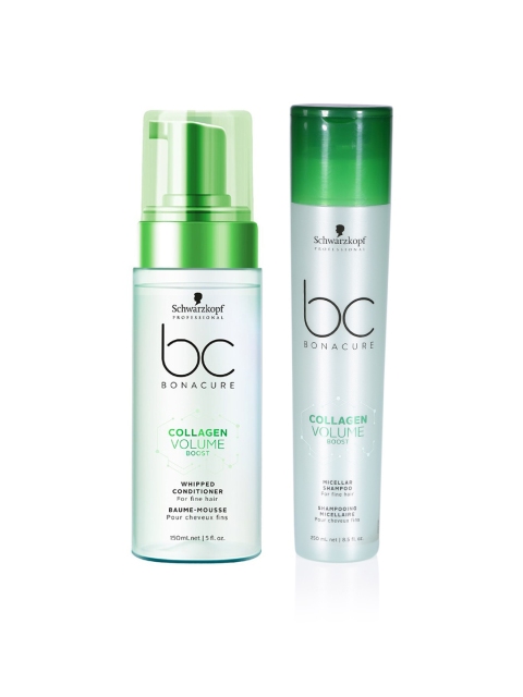 Schwarzkopf PROFESSIONAL Set of Micellar Shampoo & Volume Boost Whipped Conditioner, Green
Schwarzkopf PROFESSIONAL Set of Micellar Shampoo & Volume Boost Whipped Conditioner, Green