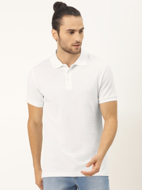 United Colors of Benetton Men White Solid Pure Cotton Polo Collar Pure Cotton T-shirt
United Colors of Benetton Men White Solid Pure Cotton Polo Collar Pure Cotton T-shirt