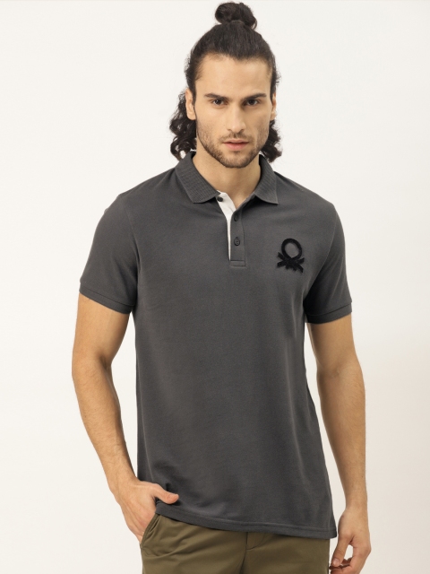 United Colors of Benetton Men Grey Solid Pure Cotton Polo Pure Cotton T-shirt With Applique
United Colors of Benetton Men Grey Solid Pure Cotton Polo Pure Cotton T-shirt With Applique