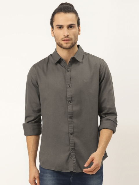 United Colors of Benetton Men Charcoal Grey Pure Cotton Slim Fit Solid Casual Shirt
United Colors of Benetton Men Charcoal Grey Pure Cotton Slim Fit Solid Casual Shirt