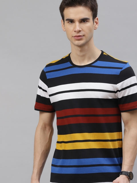 The Roadster Lifestyle Co Men Black Blue Cotton Striped Round Neck Pure Cotton T-shirt
The Roadster Lifestyle Co Men Black Blue Cotton Striped Round Neck Pure Cotton T-shirt