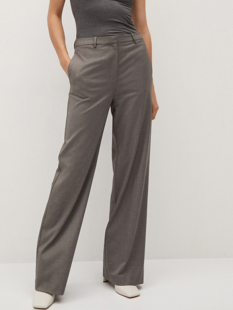 MANGO Women Charcoal Grey Sustainable Straight Fit High-Rise Solid Parallel Trousers
MANGO Women Charcoal Grey Sustainable Straight Fit High-Rise Solid Parallel Trousers