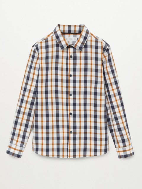 Mango Kids Boys Navy Blue & White Regular Fit Pure Cotton Tartan Checked Casual Shirt
Mango Kids Boys Navy Blue & White Regular Fit Pure Cotton Tartan Checked Casual Shirt