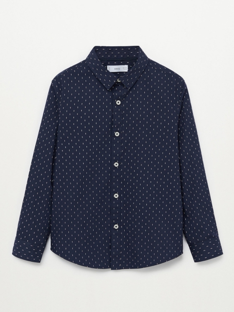 Mango Kids Boys Navy Blue & White Pure Cotton Micro Ditsy Print Sustainable Casual Shirt
Mango Kids Boys Navy Blue & White Pure Cotton Micro Ditsy Print Sustainable Casual Shirt