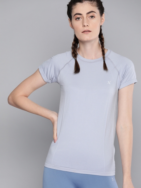 HRX By Hrithik Roshan Women Grey Melange Solid Seamless Melange Rapid-Dry Yoga Tshirt, Blue
HRX By Hrithik Roshan Women Grey Melange Solid Seamless Melange Rapid-Dry Yoga Tshirt, Blue