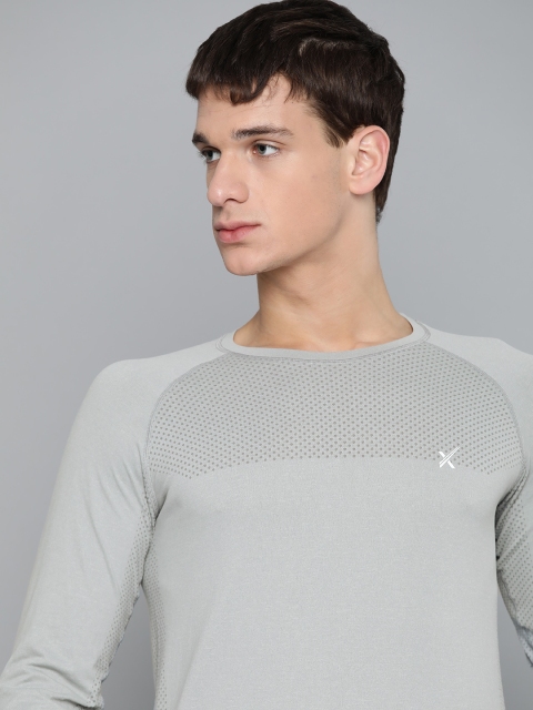 HRX By Hrithik Roshan Men Bright White & Lime Stone Colourblock Seamless Rapid-Dry Antimicrobial Training Tshirt, Grey
HRX By Hrithik Roshan Men Bright White & Lime Stone Colourblock Seamless Rapid-Dry Antimicrobial Training Tshirt, Grey