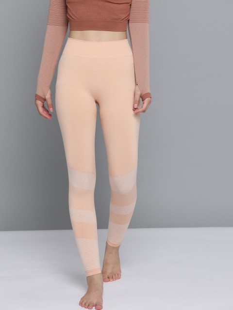 HRX By Hrithik Roshan Women Peach Melange Solid Skinny Fit Seamless Melange Rapid-Dry Yoga Tights
HRX By Hrithik Roshan Women Peach Melange Solid Skinny Fit Seamless Melange Rapid-Dry Yoga Tights
