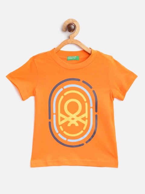 United Colors of Benetton Boys Orange Brand Logo Print Round Neck Pure Cotton T-shirt
United Colors of Benetton Boys Orange Brand Logo Print Round Neck Pure Cotton T-shirt