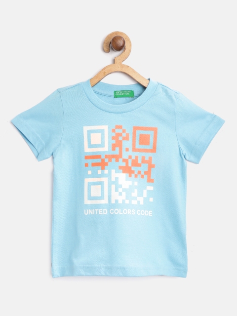 United Colors of Benetton Boys Blue White Pure Cotton Barcode Printed Round Neck Pure Cotton T-shirt
United Colors of Benetton Boys Blue White Pure Cotton Barcode Printed Round Neck Pure Cotton T-shirt