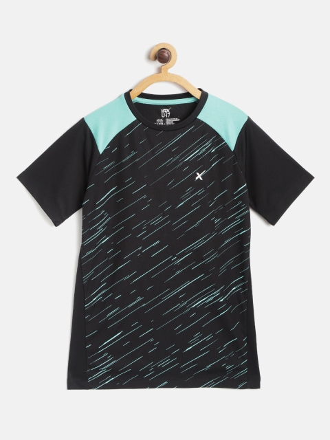 HRX By Hrithik Roshan U-17 Boys Black & Turquoise Anti-Static Rapid-Dry Basketball T-shirt
HRX By Hrithik Roshan U-17 Boys Black & Turquoise Anti-Static Rapid-Dry Basketball T-shirt