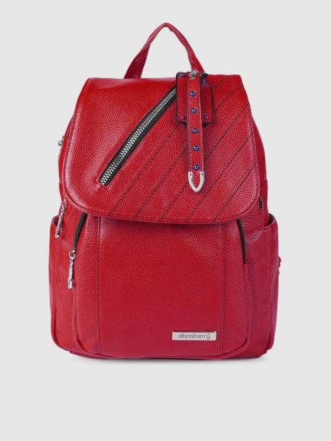 DressBerry Women Red Backpack