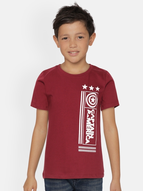 YK Marvel Boys Maroon Off-White Cotton Avengers Captain America Print Round Neck Pure Cotton T-shirt
YK Marvel Boys Maroon Off-White Cotton Avengers Captain America Print Round Neck Pure Cotton T-shirt