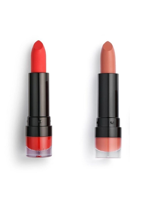 Makeup Revolution London Set of 2 Matte Lipsticks - Attraction 105 & Cherry 132, Pink
Makeup Revolution London Set of 2 Matte Lipsticks - Attraction 105 & Cherry 132, Pink