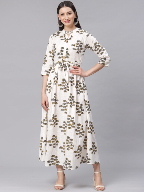 Chhabra 555 White & Black Quirky Printed Made to Measure Cotton Maxi Dress, Off white
Chhabra 555 White & Black Quirky Printed Made to Measure Cotton Maxi Dress, Off white