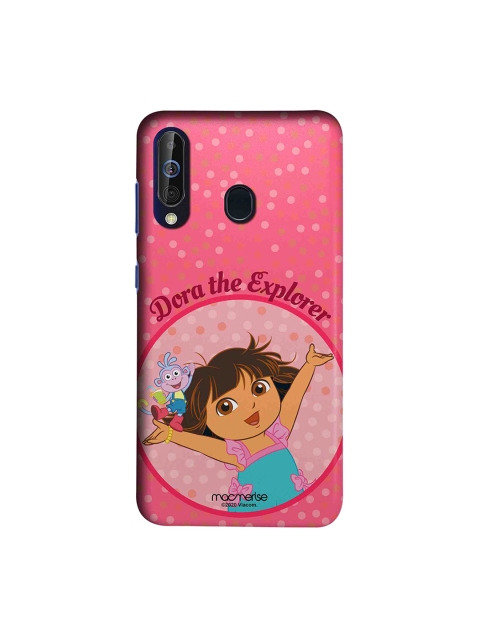 macmerise Pink Joyful Dora Printed Samsung A60 Back Cover