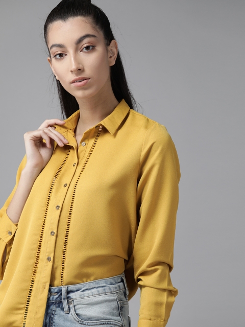 The Roadster Lifestyle Co Women Mustard Yellow Regular Fit Solid Casual Sustainable Recycled Poly Shirt
The Roadster Lifestyle Co Women Mustard Yellow Regular Fit Solid Casual Sustainable Recycled Poly Shirt