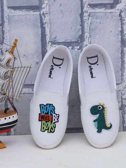 DChica Boys White Woven Design Slip-On Sneakers
DChica Boys White Woven Design Slip-On Sneakers
