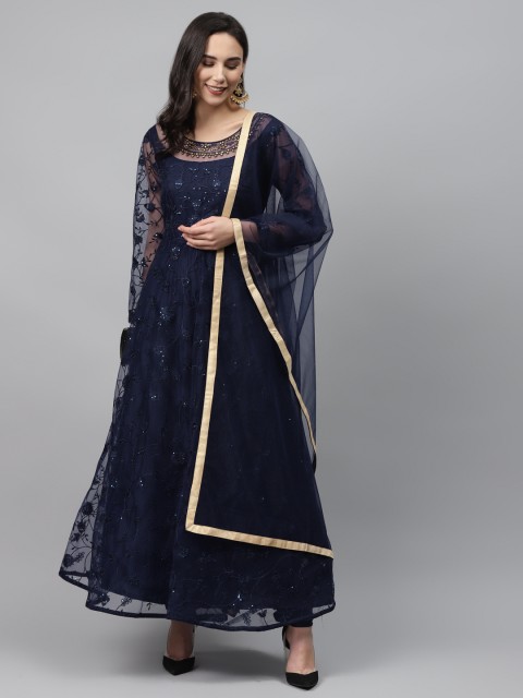 Readiprint Fashions Navy Blue Embroidered & Sequins Detail Net Unstitched Dress Material
Readiprint Fashions Navy Blue Embroidered & Sequins Detail Net Unstitched Dress Material