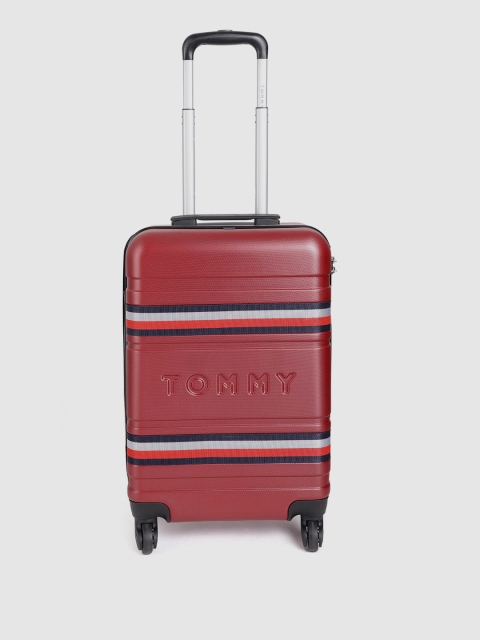 Tommy Hilfiger Unisex Maroon Brand Logo 360 Degree 4 Wheels Cabin Hard Trolley Suitcase
Tommy Hilfiger Unisex Maroon Brand Logo 360 Degree 4 Wheels Cabin Hard Trolley Suitcase