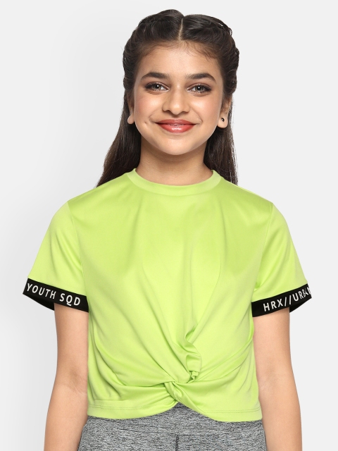 HRX By Hrithik Roshan U-17 Girls Lime Punch Solid Antimicrobial Bio-Wash Garment Softner, Lifestyle Tshirt, Fluorescent green
HRX By Hrithik Roshan U-17 Girls Lime Punch Solid Antimicrobial Bio-Wash Garment Softner, Lifestyle Tshirt, Fluorescent green