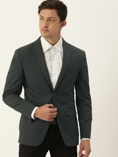 Peter England Men Charcoal Grey Self-Design Neo Slim Fit Single-Breasted Formal Blazer
Peter England Men Charcoal Grey Self-Design Neo Slim Fit Single-Breasted Formal Blazer