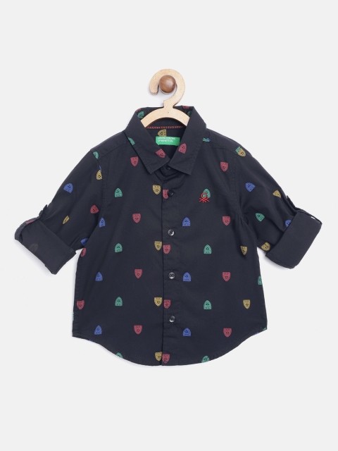 United Colors of Benetton Boys Black & Green Regular Fit Pure Cotton Printed Casual Shirt
United Colors of Benetton Boys Black & Green Regular Fit Pure Cotton Printed Casual Shirt