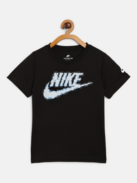 Nike Boys Black Blue Pure Cotton Brand Logo Print Futura Clouds Round Neck Pure Cotton T-shirt
Nike Boys Black Blue Pure Cotton Brand Logo Print Futura Clouds Round Neck Pure Cotton T-shirt