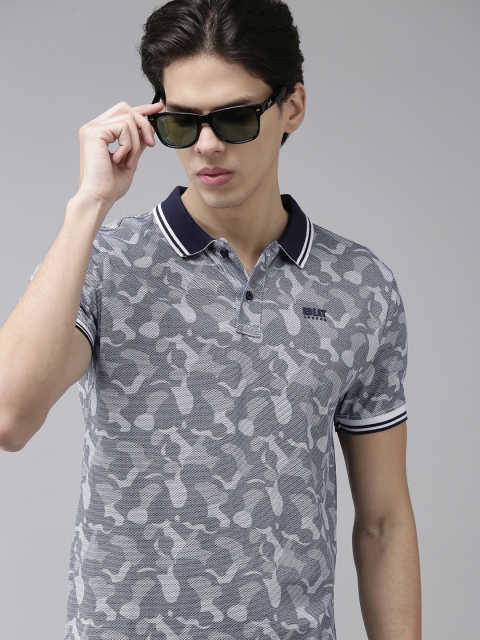 BEAT LONDON by PEPE JEANS Men Grey Camouflage Print Polo Collar Pure Cotton T-shirt
BEAT LONDON by PEPE JEANS Men Grey Camouflage Print Polo Collar Pure Cotton T-shirt