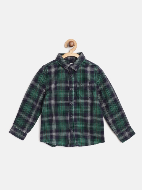 Marks & Spencer Boys Green & Navy Blue Cotton Regular Fit Sustainable Checked Casual Shirt
Marks & Spencer Boys Green & Navy Blue Cotton Regular Fit Sustainable Checked Casual Shirt