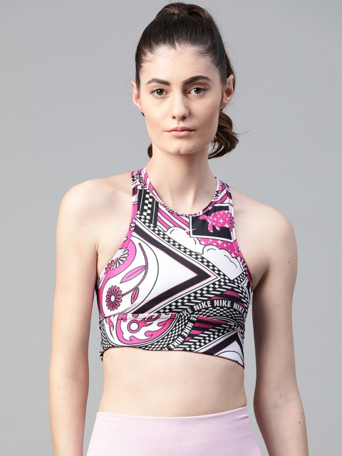 Nike Pink & White Printed Swoosh Icon Clash Non-Wired Removable Pad Workout Bra CJ4346-623
Nike Pink & White Printed Swoosh Icon Clash Non-Wired Removable Pad Workout Bra CJ4346-623