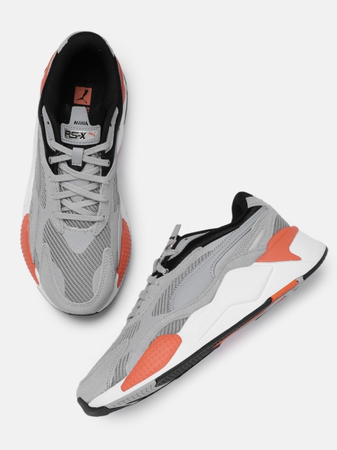 Puma Unisex Grey RS-X Twill AirMesh Sneakers
