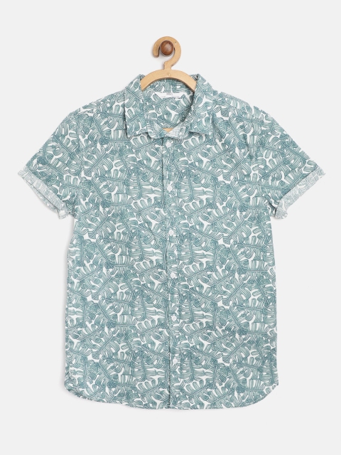 Marks & Spencer Boys Teal Green & White Pure Cotton Leaf Print Sustainable Casual Shirt
Marks & Spencer Boys Teal Green & White Pure Cotton Leaf Print Sustainable Casual Shirt