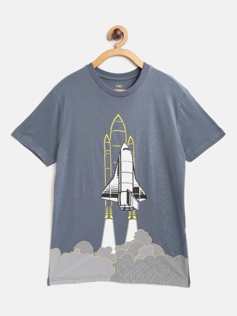 Marks & Spencer Boys Blue Rocket Launch Print Pure Cotton Round Neck Sustainable T-shirt
Marks & Spencer Boys Blue Rocket Launch Print Pure Cotton Round Neck Sustainable T-shirt