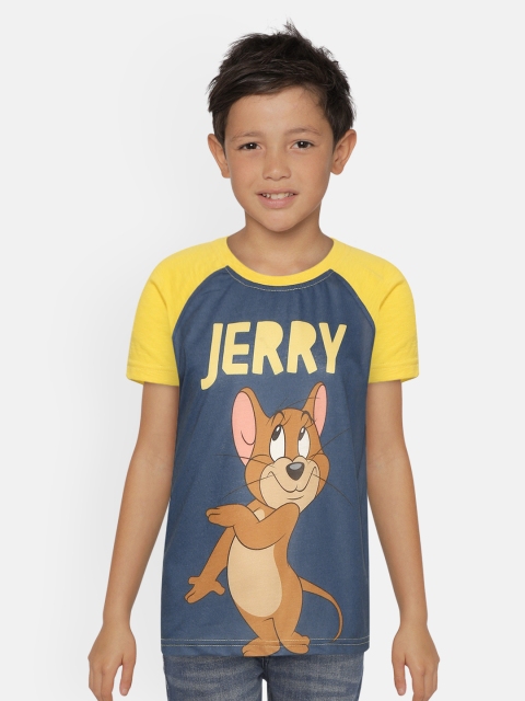 GAME BEGINS Boys Navy Blue Brown Pure Cotton Jerry Print Round Neck Pure Cotton T-shirt
GAME BEGINS Boys Navy Blue Brown Pure Cotton Jerry Print Round Neck Pure Cotton T-shirt