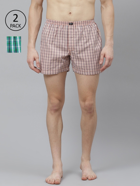 The Roadster Lifestyle Co Men Pack of 2 Pure Cotton Checked Boxers RDST-BOX-PRE-2PP-008, Green
The Roadster Lifestyle Co Men Pack of 2 Pure Cotton Checked Boxers RDST-BOX-PRE-2PP-008, Green