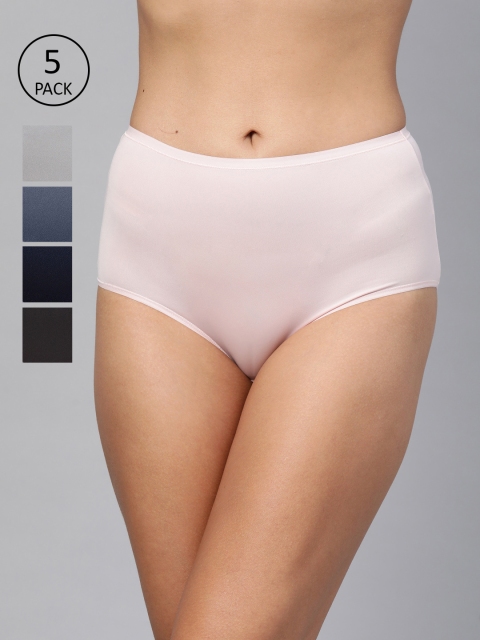 Marks & Spencer Women Pack of 5 Solid High-Rise Hipster Briefs T614323FBLUE MIX, Blue
Marks & Spencer Women Pack of 5 Solid High-Rise Hipster Briefs T614323FBLUE MIX, Blue