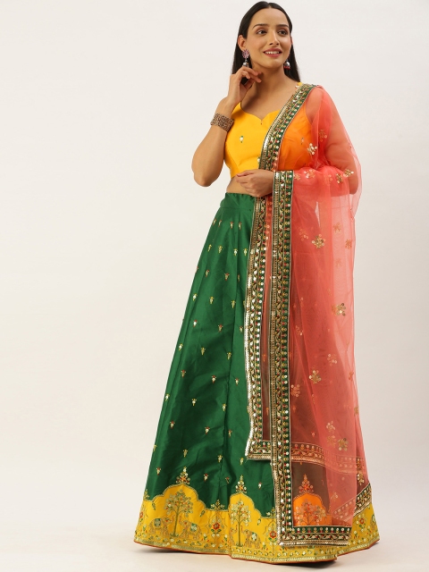 panchhi Green & Mustard Embellished Semi-Stitched Lehenga & Unstitched Blouse with Dupatta
panchhi Green & Mustard Embellished Semi-Stitched Lehenga & Unstitched Blouse with Dupatta